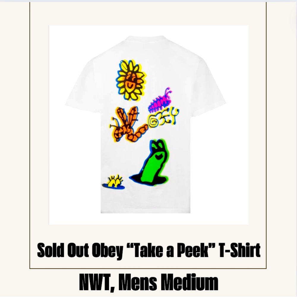 NWT sold out Obey “Take a Peek” Men’s t-shirt